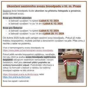 Ukončení sezónního svozu bioodpadu 1