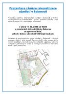 Prezentace záměru rekonstrukce náměstí v Šeberově 1