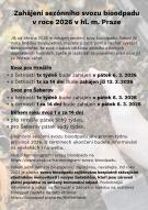 Zahájení sezónního svozu bioodpadu v roce 2026 v hl. m. Praze 1